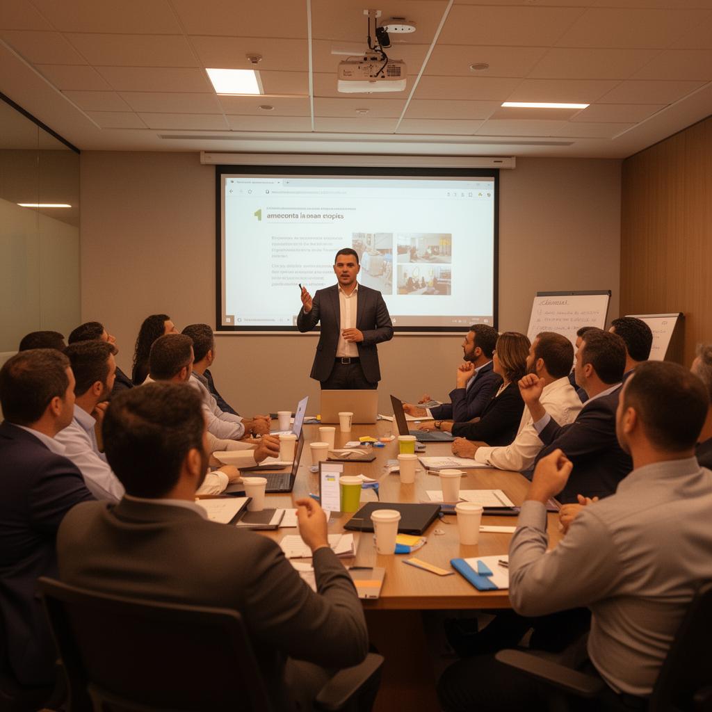 Treinamento corporativo do Grupo Ricardo Vilela com colaboradores